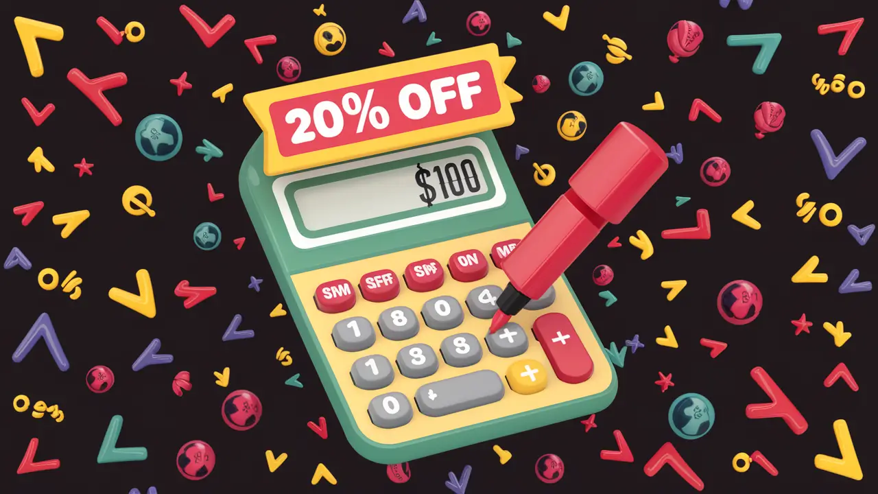 how to calculate 20 percent off a price