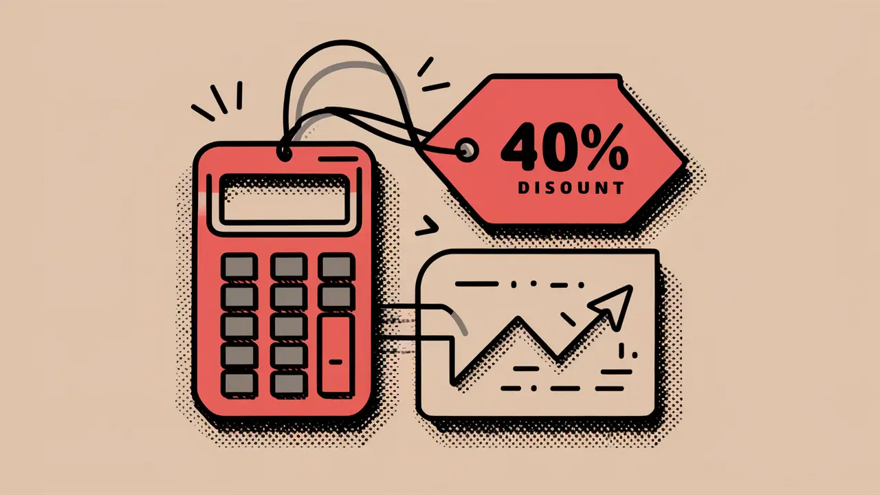 how to calculate 40 percent off a price