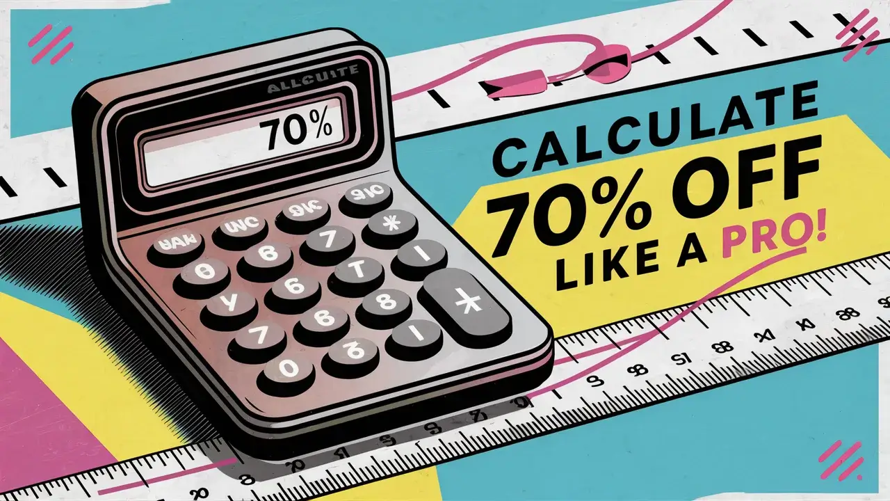 how to calculate 70 percent off a price