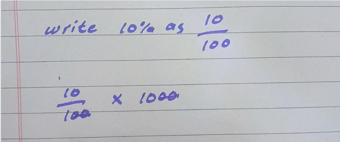 How To Calculate 10 Of 1000 Paper Google Sheet Excel